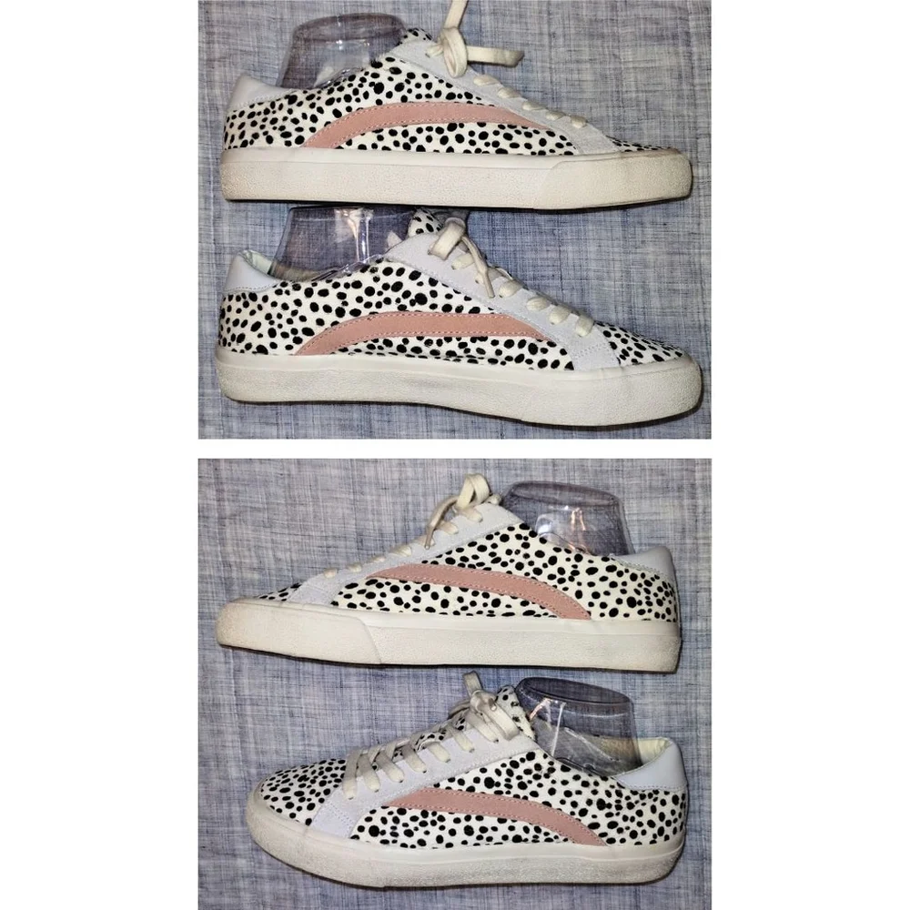 Madewell Sidewalk Low-Top Sneakers in Spot Dot Calf Hair (Size 10)